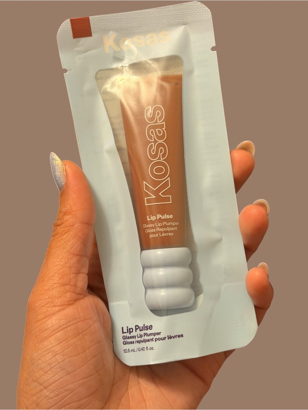 Kosas Lip Pulse Glossy Lip Plumper — Warm Beige